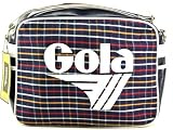 Produkt-Bild: GOLA REDFORD PLAID Tasche Bag Schultertasche navy-white-tartan/blau-rot-wei&szlig;