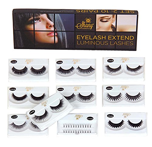 SHANY Cosmetics Eyelash Extend Assorted Reusable Eyelashes Thick and Dramatic, 3.6 Ounce