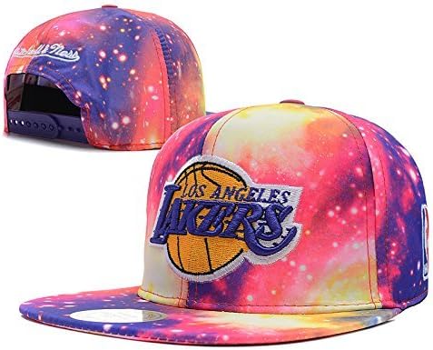 Unisex Adjustable Hip Hop Sport Support Hats Snapback Baseball Caps Star Style (Los Angeles Lakers)