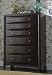 Coaster Six Drawer Chest in Rich Cappuccino Finish