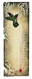 CBK Ltd Outdoor Thermometer, Stone with Hummingbird Design