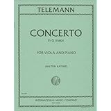 Telemann, Georg Philipp - Concerto In G Major - TWV 51:G9. For Viola and Piano. Edited by Katims.