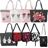Demonia Handbag Gothic Canvas Bag, Available in 9 Styles