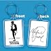 Michael Jackson Keychain 2" X 1" # 015 w/ His Signature - King of Pop Tribute