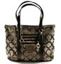 Coach Poppy Op Art Glam Shopper Book Bag Tote 13826 Bronze