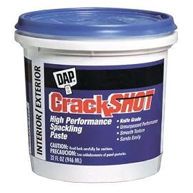 Dap 12378 CrackShot Spackling Interior/Exterior, 1-Quart