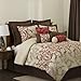 Read Lush Decor Hester 8-Piece Comforter Set, King, Red/Wheat/Brown Details Lush Decor Hester 8-Piece Comforter Set, King, Red/Wheat/Brown