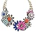 Eyourlife Delicate Luxurious Flower Chain Collar Choker Statement Bib Necklace Pendant Jewelry