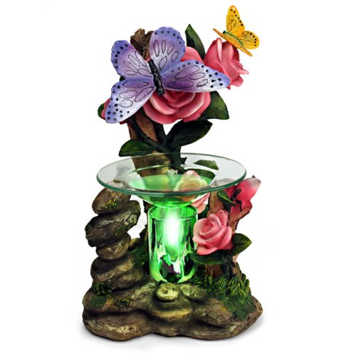 Butterflies with Roses Electric Oil Warmer