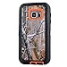 For Galaxy S7 Case, JOBSS [CAMO SERIES] [Heavy Duty] Hybrid Impact Defender Full Body Shockproof Hard Case Cover Built-in Screen Protector For Samsung Galaxy S7 S VII G930 GS7 All Carriers [Orange]