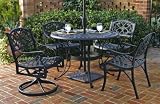 Home Styles 5-Pc Black Dining Set - 42