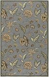 IMAGE OF Surya Rain 8-Feet Round Hand Hooked Rug, Blue