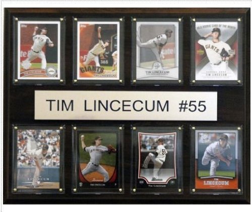 C & I Collectables 1215LINCE8C MLB Tim Lincecum San Francisco Giants 8 Card Plaque