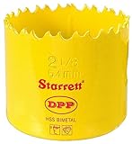 Starrett DH0218 Bi-Metal Dual Pitch Professional Hole Saw, HSS Teeth, 2-1/8 Diameter, 1-5/8 Cutting 