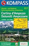  : Cortina d' Ampezzo. Dolomiti Ampezzane 1 : 25 000: Wander- und Radkarte
