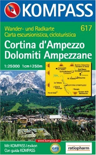 City Travel Guides Discounted  Books : 617: Cortina D'Ampezzo-Dolomiti Ampezzane 1:25, 000