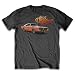 Search : Dukes of Hazzard General Lee Vintage Distressed Charcoal T-shirt