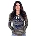 California Republic Eco Pullover Hooded Long Sleeve T-shirt - State Flag Bear Silhouette