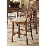 Barrington Casual Dining 24" X Back Upholstered Barstool in Cinnamon