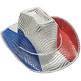 Fun Express FX IN-15/432-1 Patriotic Sequin Cowboy Hat