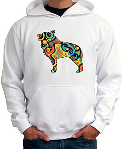 Psychedelic dog 1 Men Hoodie