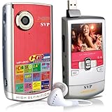 SVP MP300 HD MP3 Player and Pocket HD Video Red Camera, YouTube Software