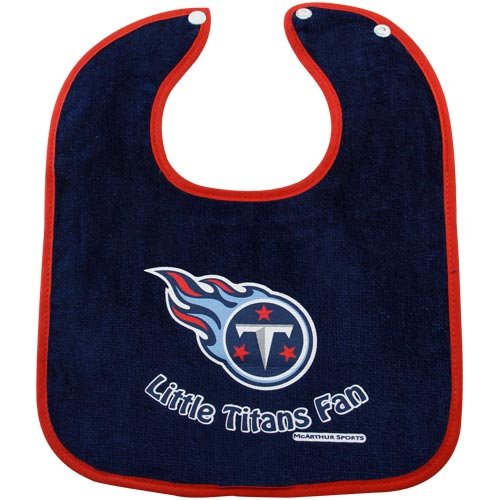 Tennessee Titans 2-Tone Snap Baby Bib
