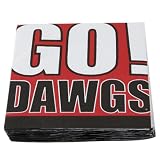 NCAA Georgia Bulldogs Slogan Beverage Napkins