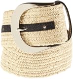 Nine West Women's  Stretch Straw Panel With Canvas Trim