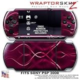 Abstract 01 Pink WraptorSkinz Skin and Screen Protector Kit fits Sony PSP 3 ....