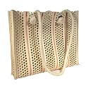 HoneyComb Bag with Red Stitching