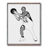 Basketball Silhouette - 69 x 48 Blanket/Throw