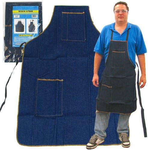 Stalwart(TM) 2 Pocket Heavy Duty Denim Shop Apron Stalwart(TM) 2 Pocket Heavy Duty Denim Shop Apron