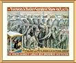 Circus Poster Barnum & Bailey Elephants - Charming approx. 25"x29" Framed and Matted - 1 1/2" Antique Style Gold Frame - Photographic Print from the Library of Congress Collection