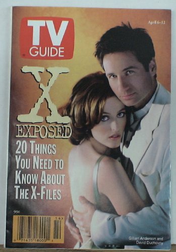 Tv Guide Apr. 6-12 1999 X-files David Duchovny & Gillian Anderson Cover