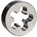 Union Butterfield 2010(NPT) Carbon Steel Round Threading Die, Uncoated (Bright) Finish, 1/2"-14 Thread Size