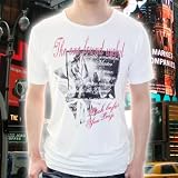 (01)【WHITE・Lサイズ】新作・大きいサイズXLまで！メンズ・クルーネック・プリント・ソフトTシャツ(onefound)風合いある柔らか生地はクセになる 風になる