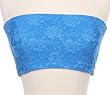 Sexy Strapless All Over Floral Lace Bandeau Tube Bra Top Sizes S-M-L in 7 colors