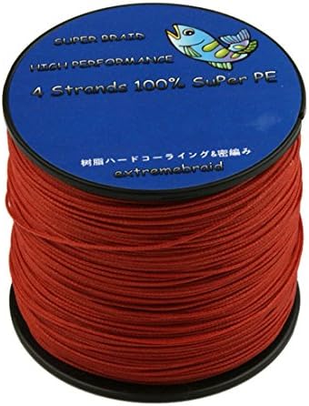 extremebraid PE braided 500 M 60 LB red line for fishing