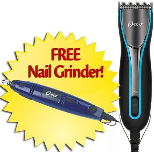 Oster A6 Blue Clipper with FREE Nail Grinder