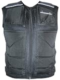 New Motorcycle Bike Cycle Work Black Reflective Vest L