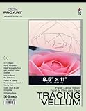 Pro Art 8-1/2-Inch by 11-Inch Tracing Vellum Paper Pad