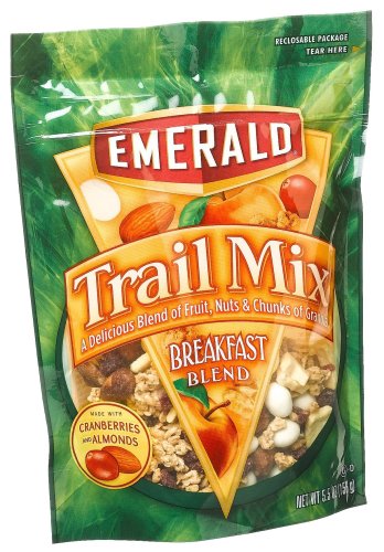 Emerald Breakfast Blend Premium Trail Mix, 5.5-Ounce Pouches (Pack of 6)