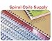 300sheets 5/16inch 7.9mm Metal Spiral Coils Punching Binding Material Supply