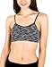 4 Pack Kalon Nylon Spandex Removable Pads Comfort Bras (One Size S/M, Tri-blend Black/Yellow/Blue/Coral)