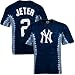 New York Yankees #2 Derek Jeter Navy Blue Slide Tie Dye T-shirt