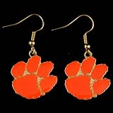 Clemson Tigers Logo Dangler Earrings