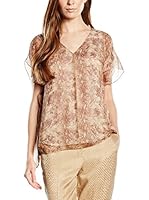 Escada Top Seda (Marrón)