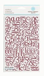Martha Stewart Crafts Large Glitter Alphabet, Pink