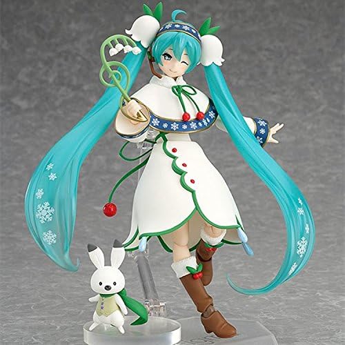 J Conner 15cm Hatsune Miku Snow Miku PVC Action Figures Figma Collectible Toys